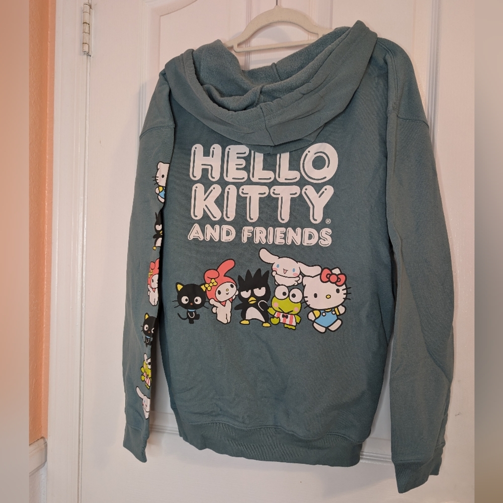 EUC Hello Kitty & Friends Front Zip Hoodie Size XL